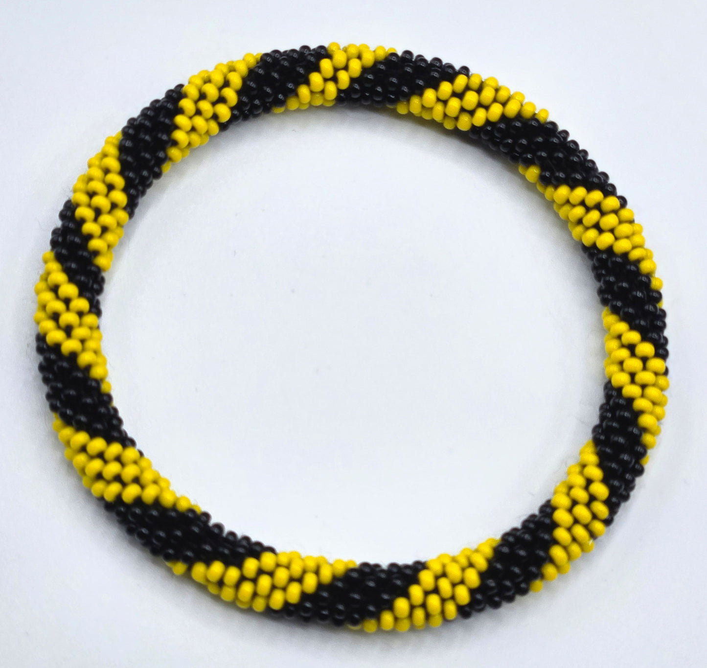 Set of 2 Handmade Nepal Glass Beaded Boho Crochet Bracelets | Seed Bead Bangles | Women’s Fashion Jewelry & Boho Accessories