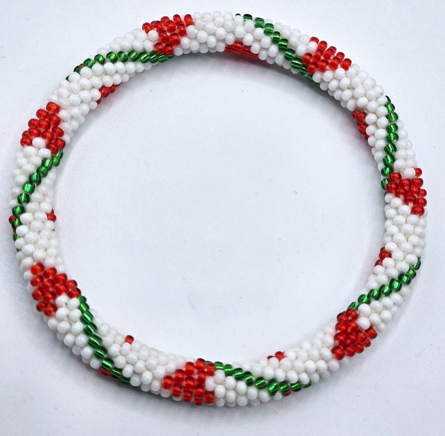 Set of 2, Handmade Glass Beaded Nepal Boho Crochet Bracelets Bangle | Glass seed bead crochet bracelet| Women Fashion Handmade Beaded Jewelry Boho Accessories