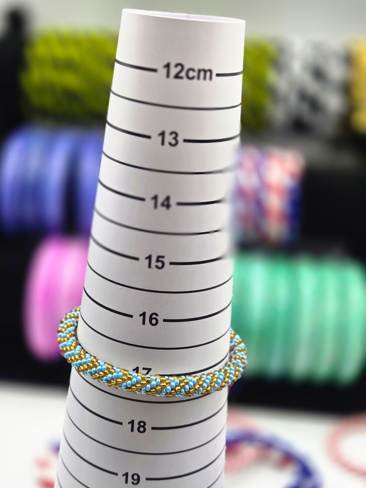 Set of 2 Handmade Nepal Glass Beaded Boho Crochet Bracelets | Seed Bead Bangles | Women’s Fashion Jewelry & Boho Accessories