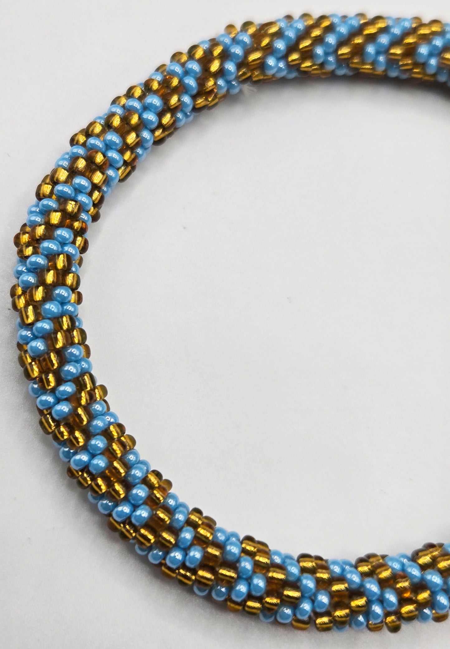 Set of 2 Handmade Nepal Glass Beaded Boho Crochet Bracelets | Seed Bead Bangles | Women’s Fashion Jewelry & Boho Accessories