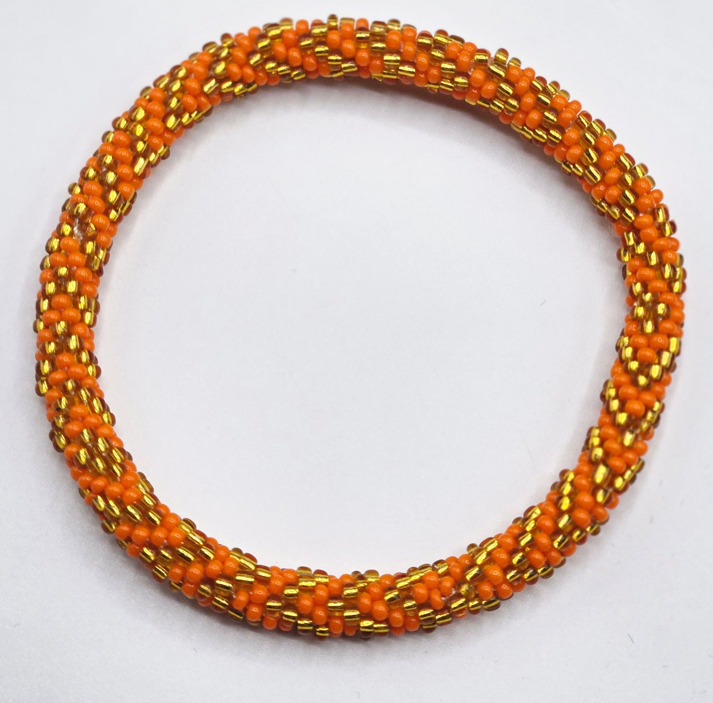 Set of 2 Handmade Nepal Glass Beaded Boho Crochet Bracelets | Seed Bead Bangles | Women’s Fashion Jewelry & Boho Accessories