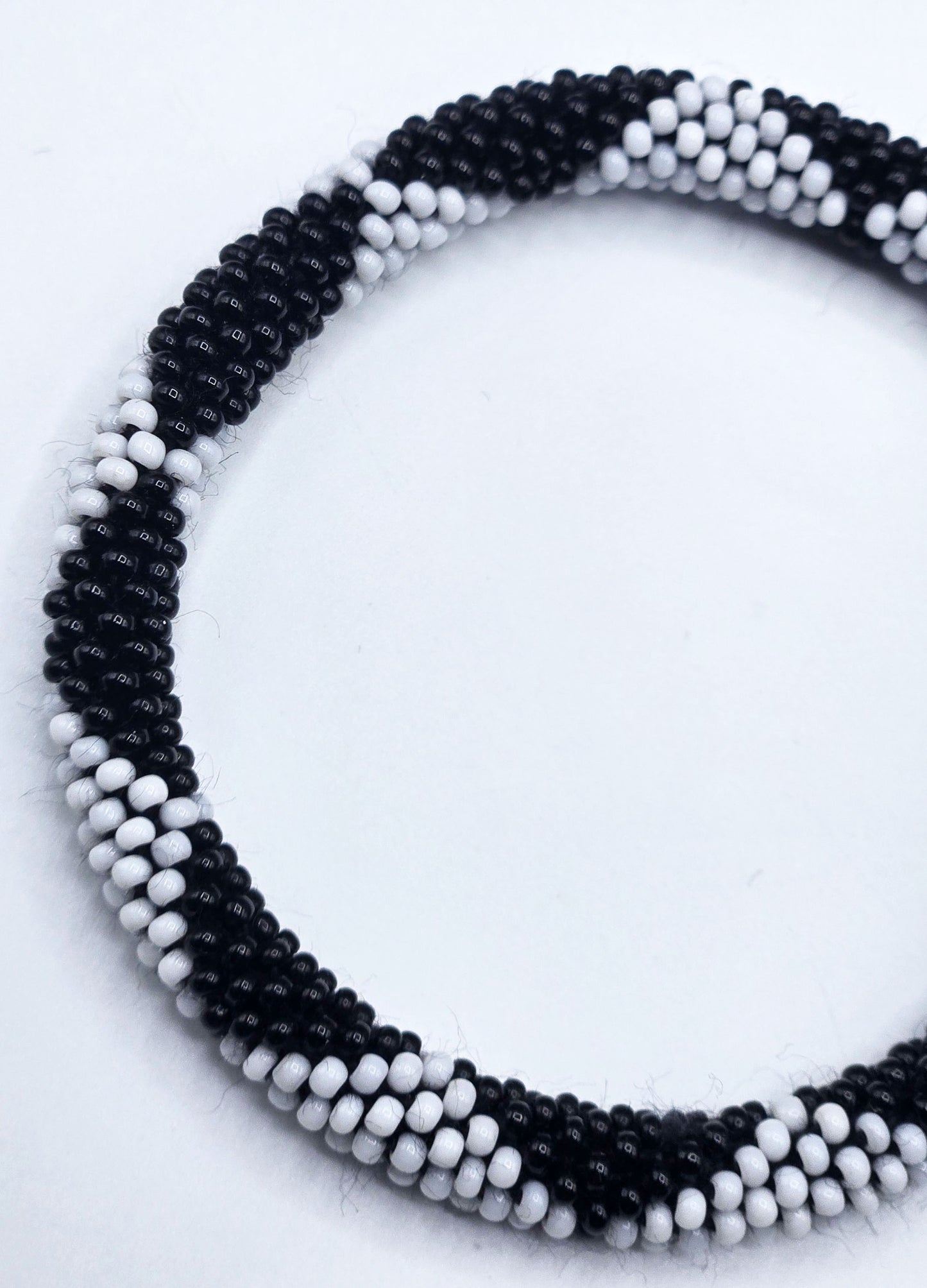 Set of 2 Handmade Nepal Glass Beaded Boho Crochet Bracelets | Seed Bead Bangles | Women’s Fashion Jewelry & Boho Accessories