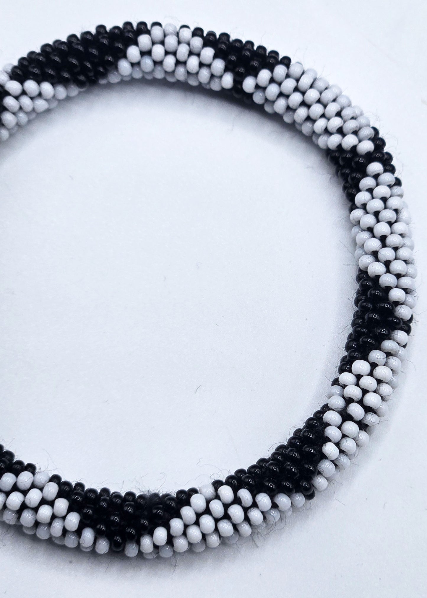 Set of 2 Handmade Nepal Glass Beaded Boho Crochet Bracelets | Seed Bead Bangles | Women’s Fashion Jewelry & Boho Accessories