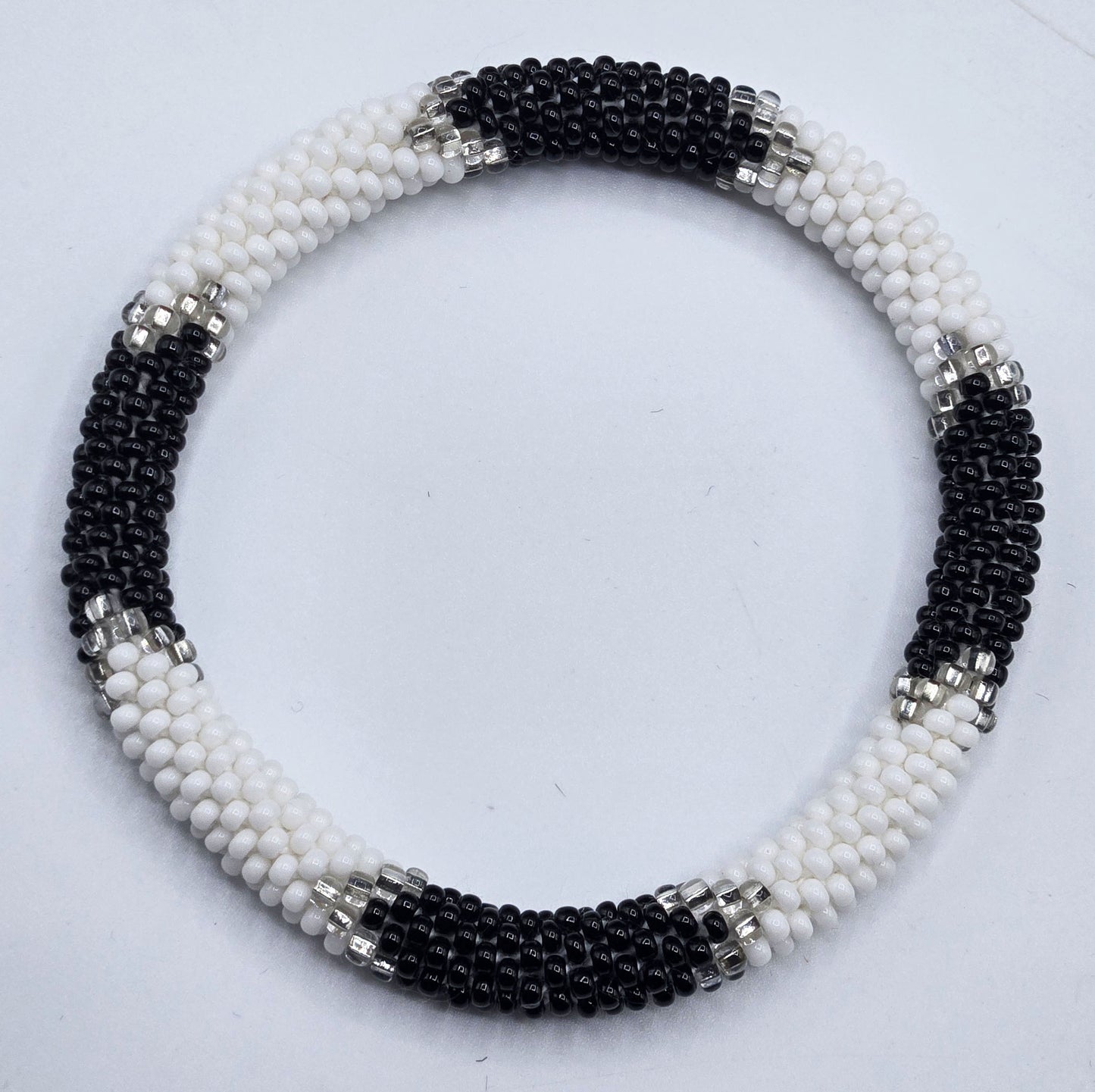 Boho Beaded Bracelets – Set of 2 Handmade Nepal Seed Bead Bangles | Women’s Fashion Jewelry