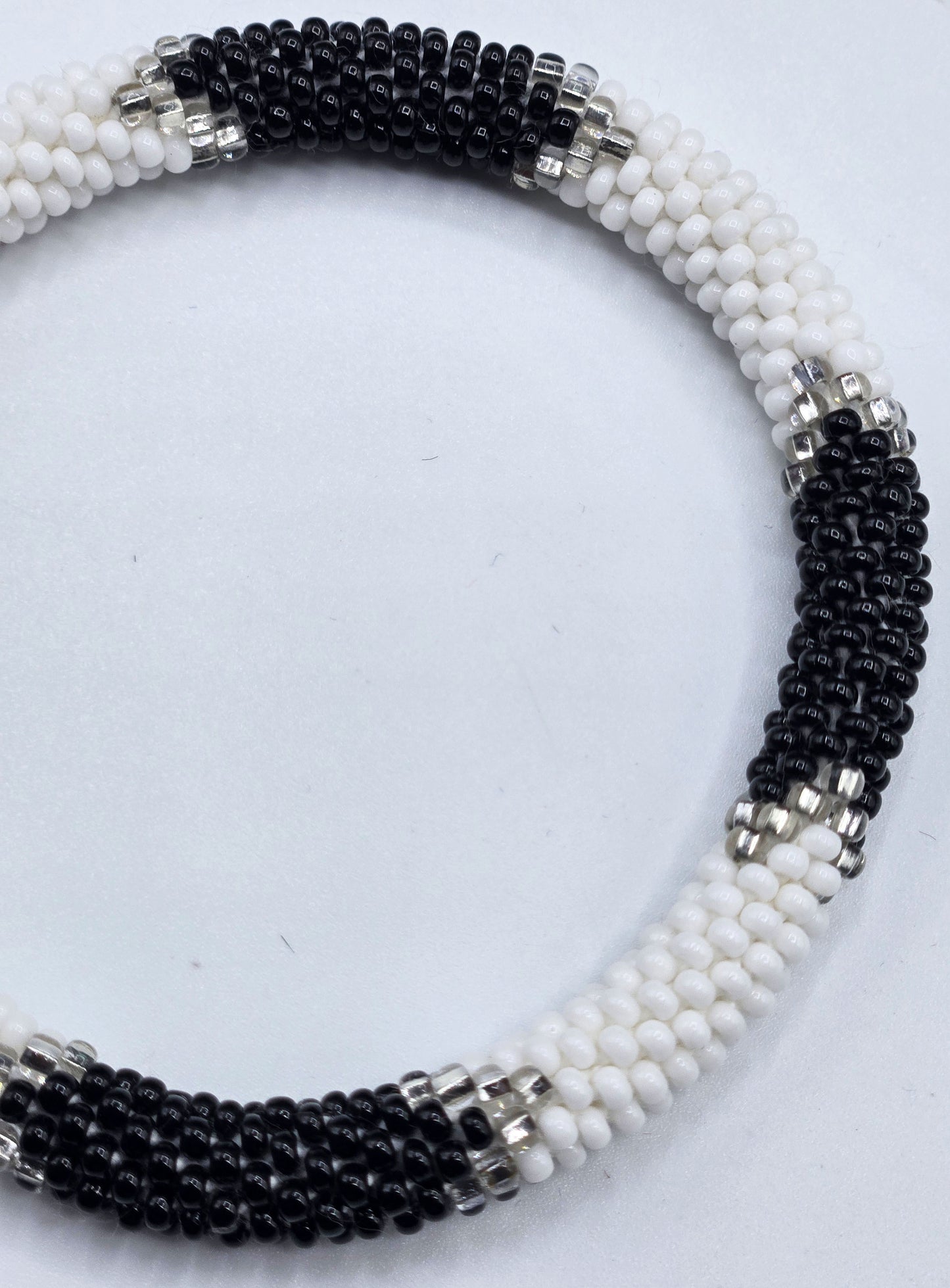 Boho Beaded Bracelets – Set of 2 Handmade Nepal Seed Bead Bangles | Women’s Fashion Jewelry
