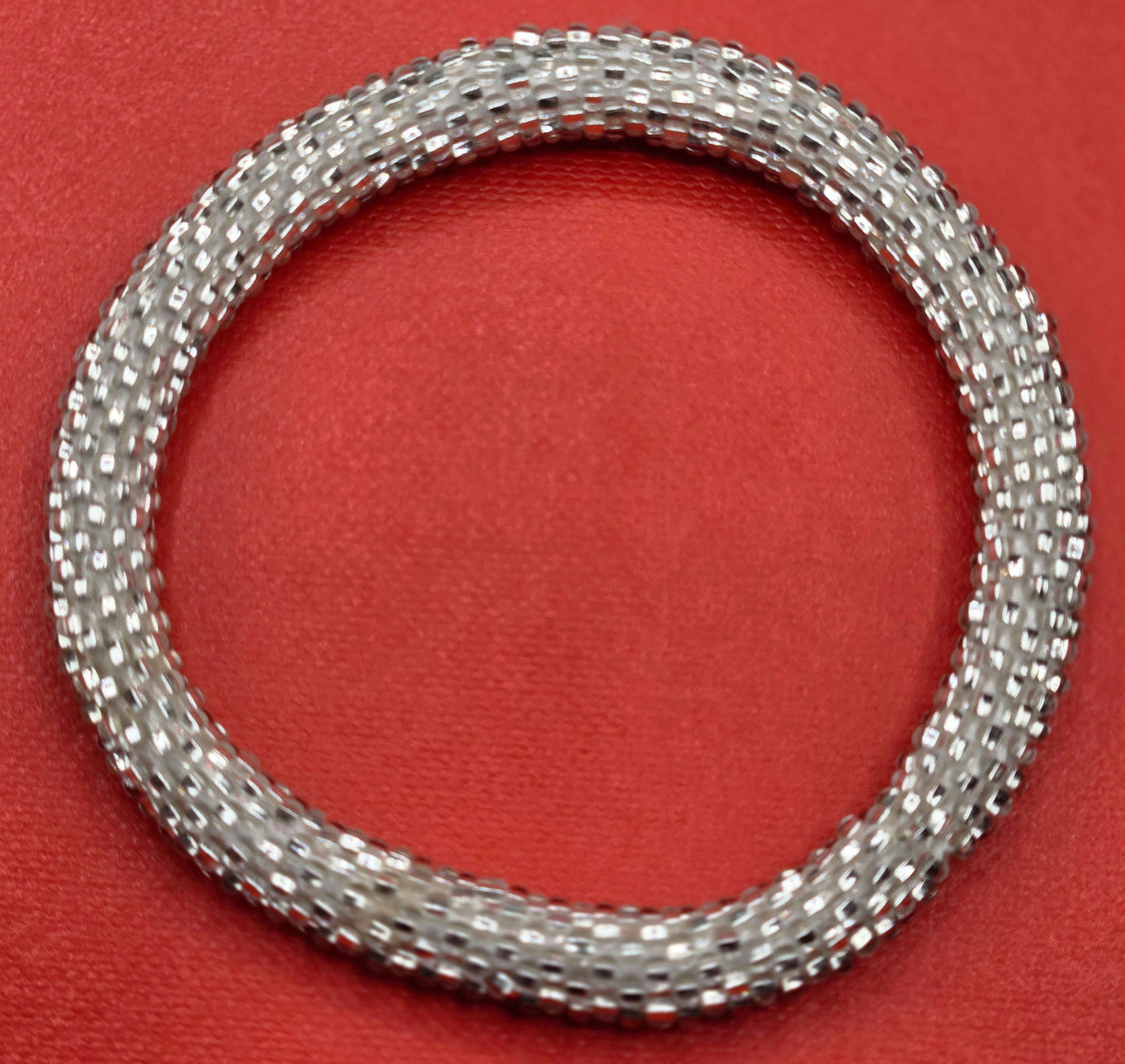 Boho Beaded Bracelets – Set of 2 Handmade Nepal Seed Bead Bangles | Women’s Fashion Jewelry