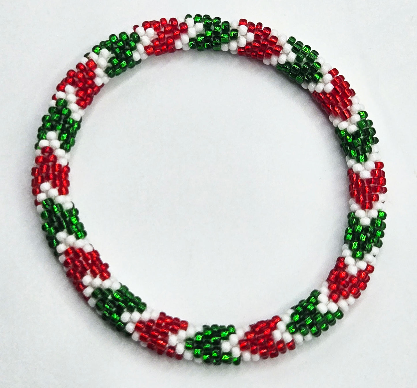 Boho Beaded Bracelets – Set of 2 Handmade Nepal Seed Bead Bangles | Women’s Fashion Jewelry