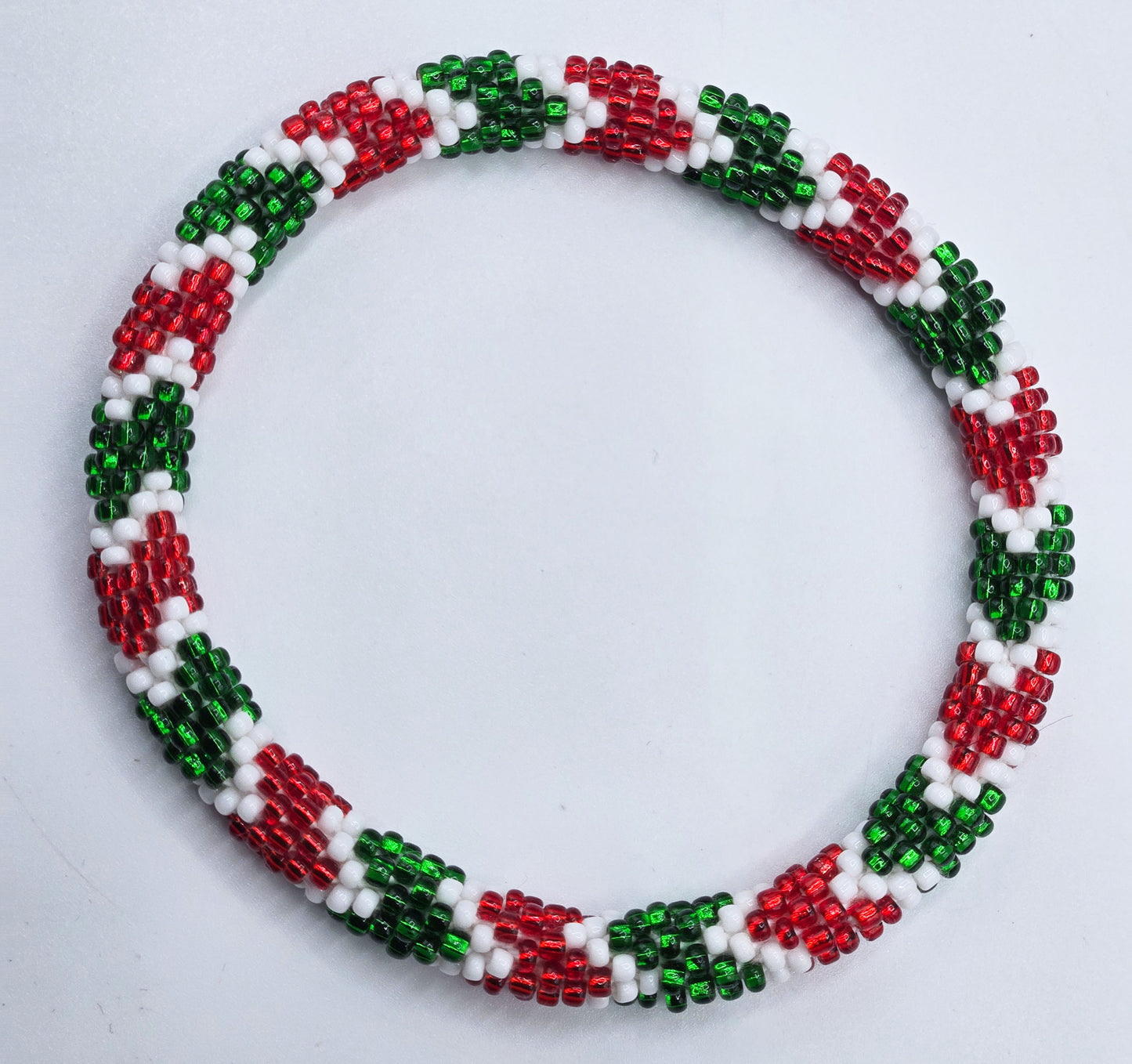Boho Beaded Bracelets – Set of 2 Handmade Nepal Seed Bead Bangles | Women’s Fashion Jewelry