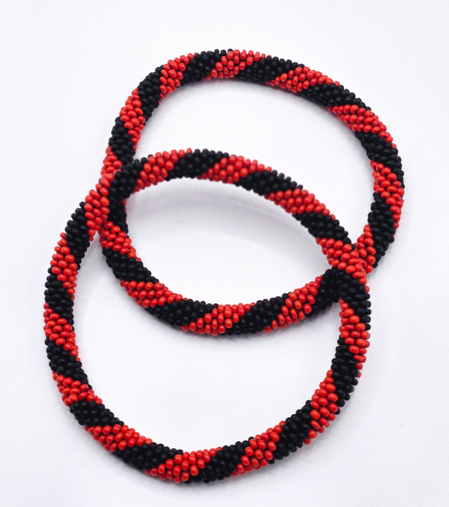 Boho Beaded Bracelets – Set of 2 Handmade Nepal Seed Bead Unisex Bracelets | Women’s Fashion Jewelry