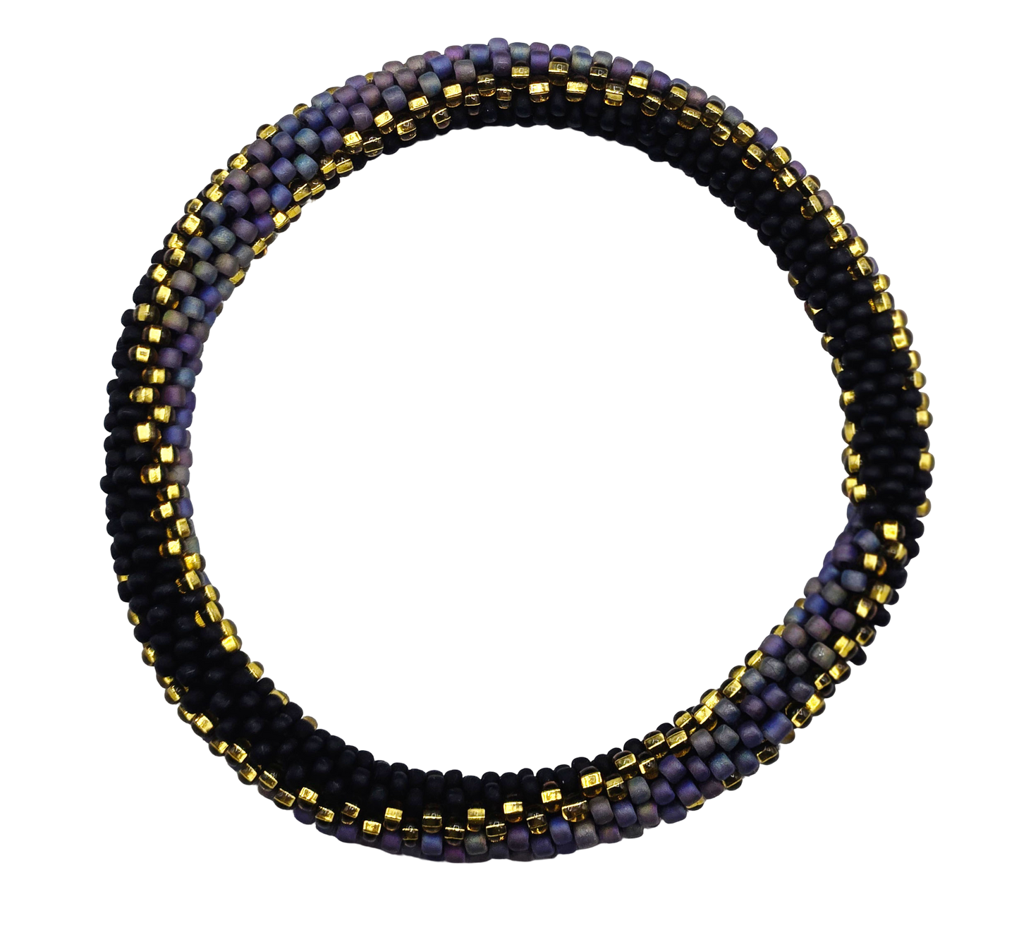 Boho Beaded Bracelets – Set of 2 Handmade Nepal Seed Bead Bangles | Women’s Fashion Jewelry