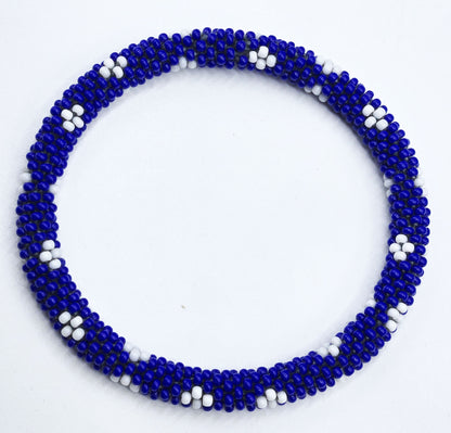 Set of 2, Handmade Glass Beaded Nepal Boho Crochet Bracelets Bangle | Glass seed bead crochet bracelet| Women Fashion Handmade Beaded Jewelry Boho Accessories