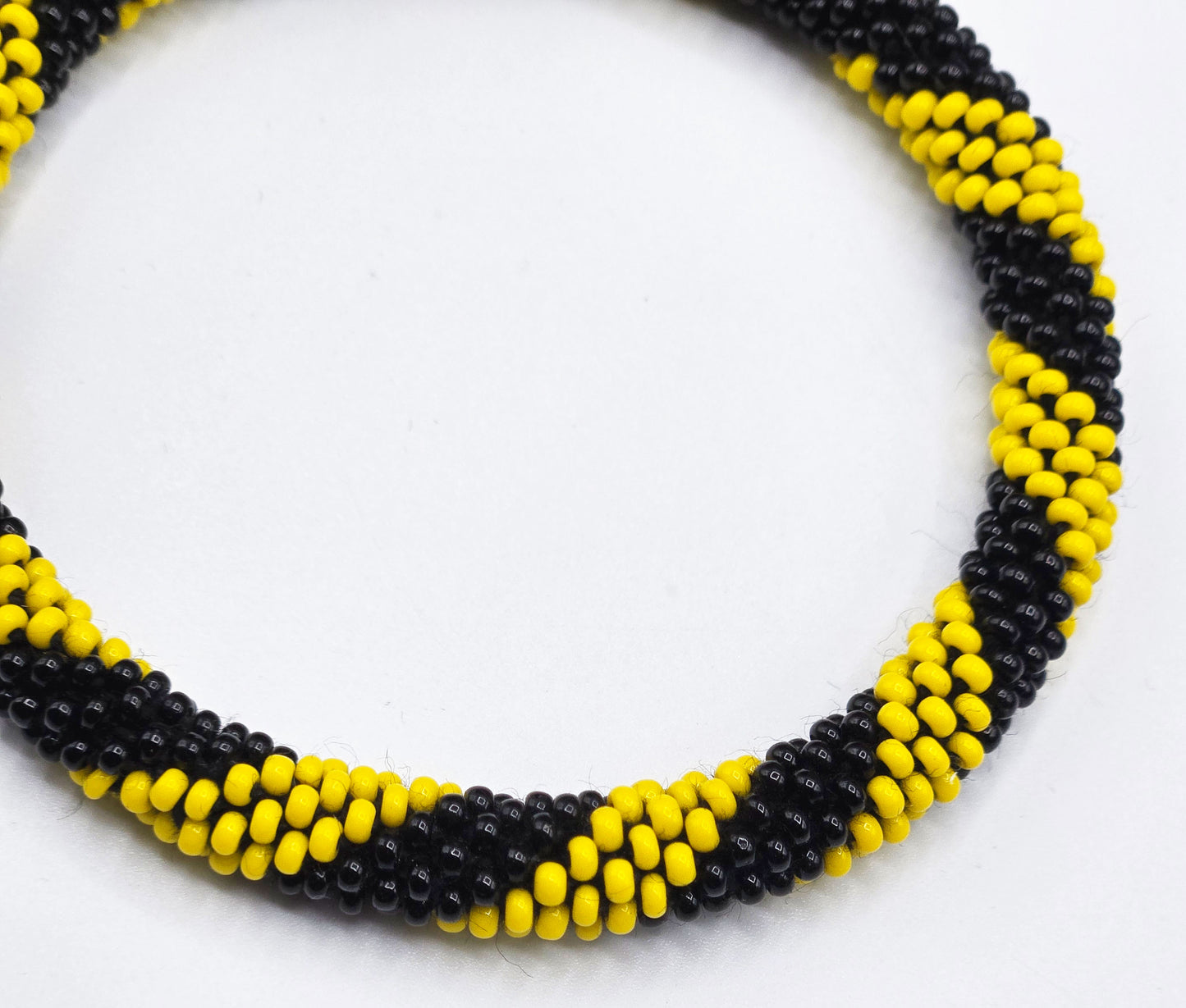 Set of 2 Handmade Nepal Glass Beaded Boho Crochet Bracelets | Seed Bead Bangles | Women’s Fashion Jewelry & Boho Accessories