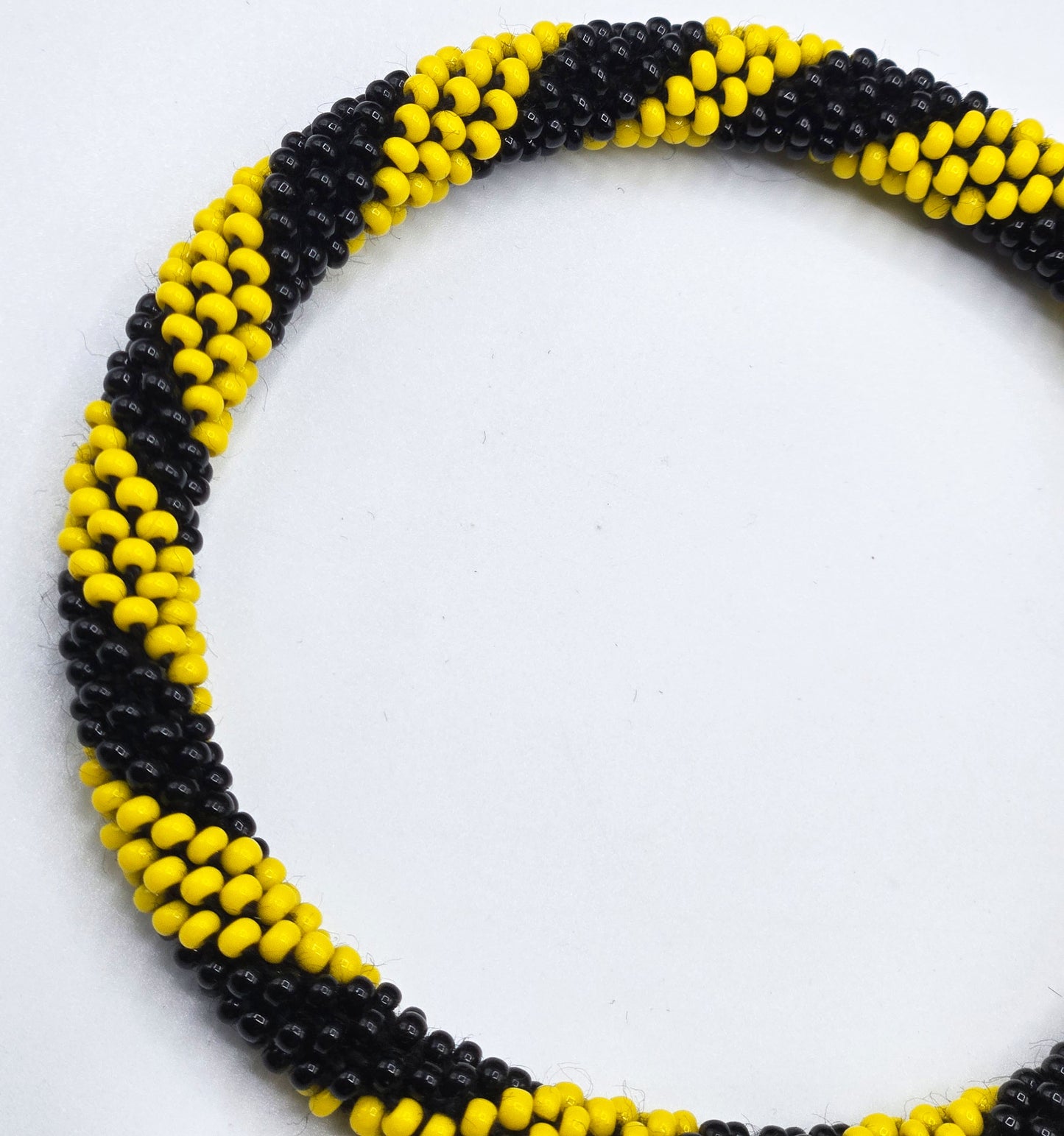 Set of 2 Handmade Nepal Glass Beaded Boho Crochet Bracelets | Seed Bead Bangles | Women’s Fashion Jewelry & Boho Accessories