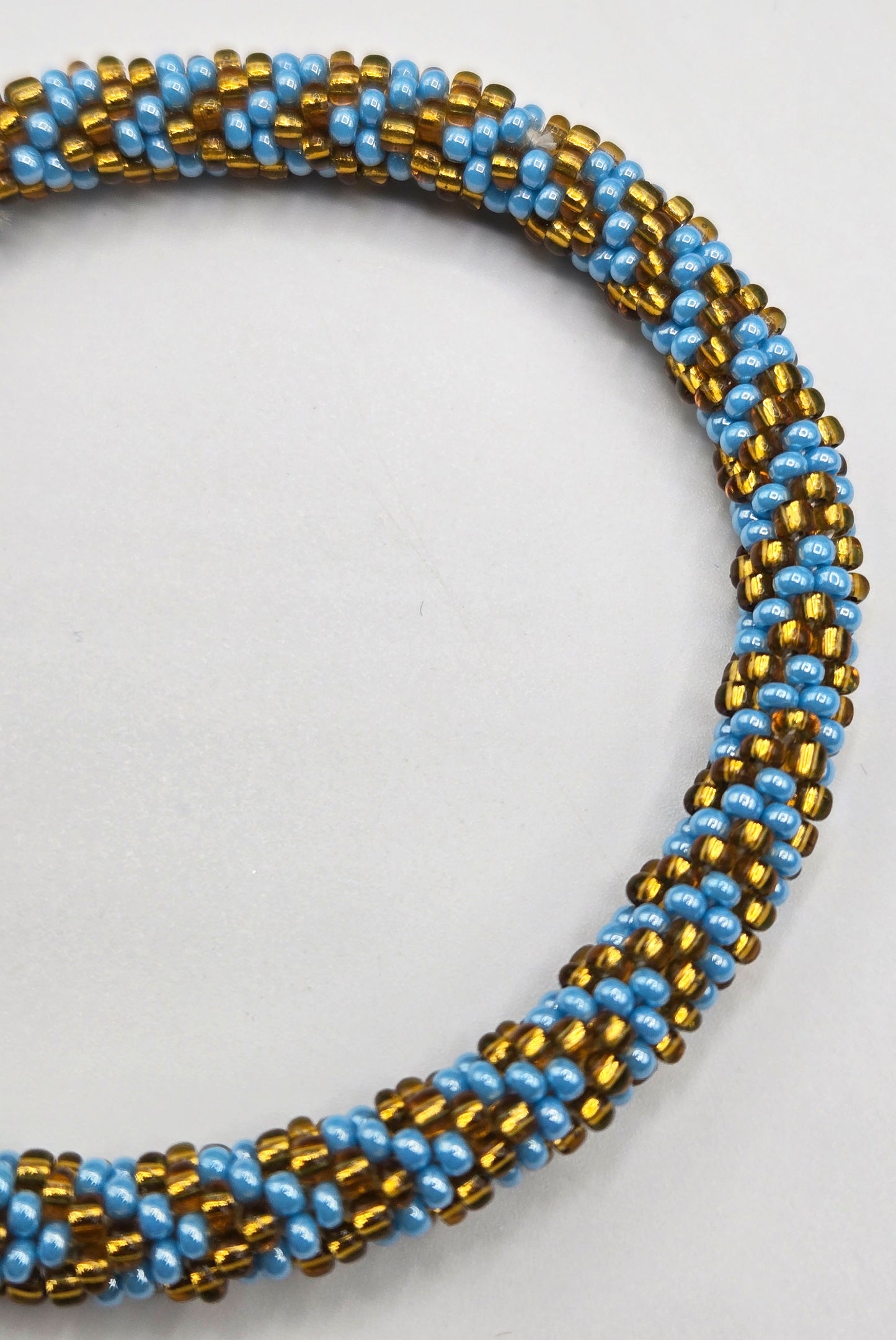 Set of 2 Handmade Nepal Glass Beaded Boho Crochet Bracelets | Seed Bead Bangles | Women’s Fashion Jewelry & Boho Accessories