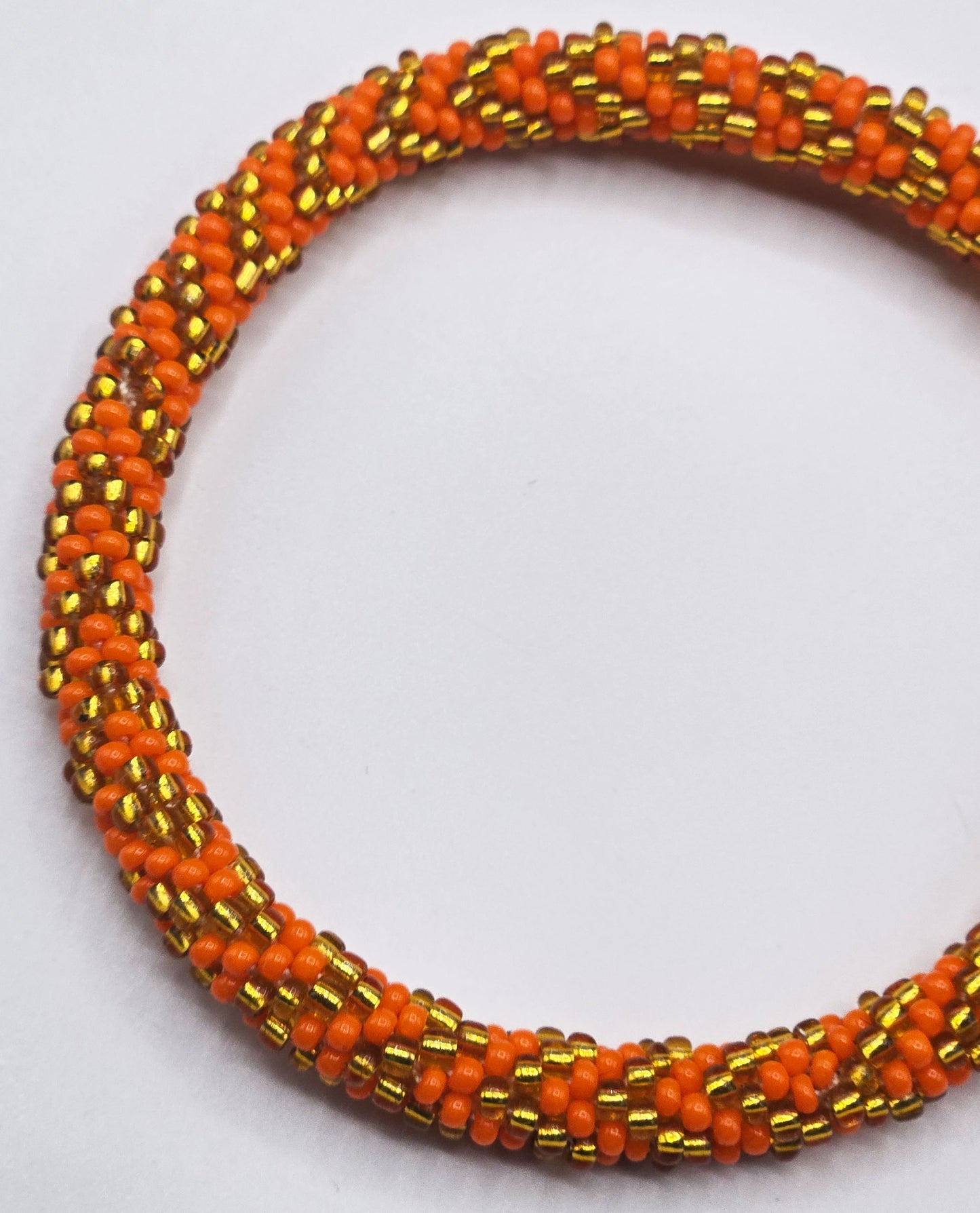 Set of 2 Handmade Nepal Glass Beaded Boho Crochet Bracelets | Seed Bead Bangles | Women’s Fashion Jewelry & Boho Accessories