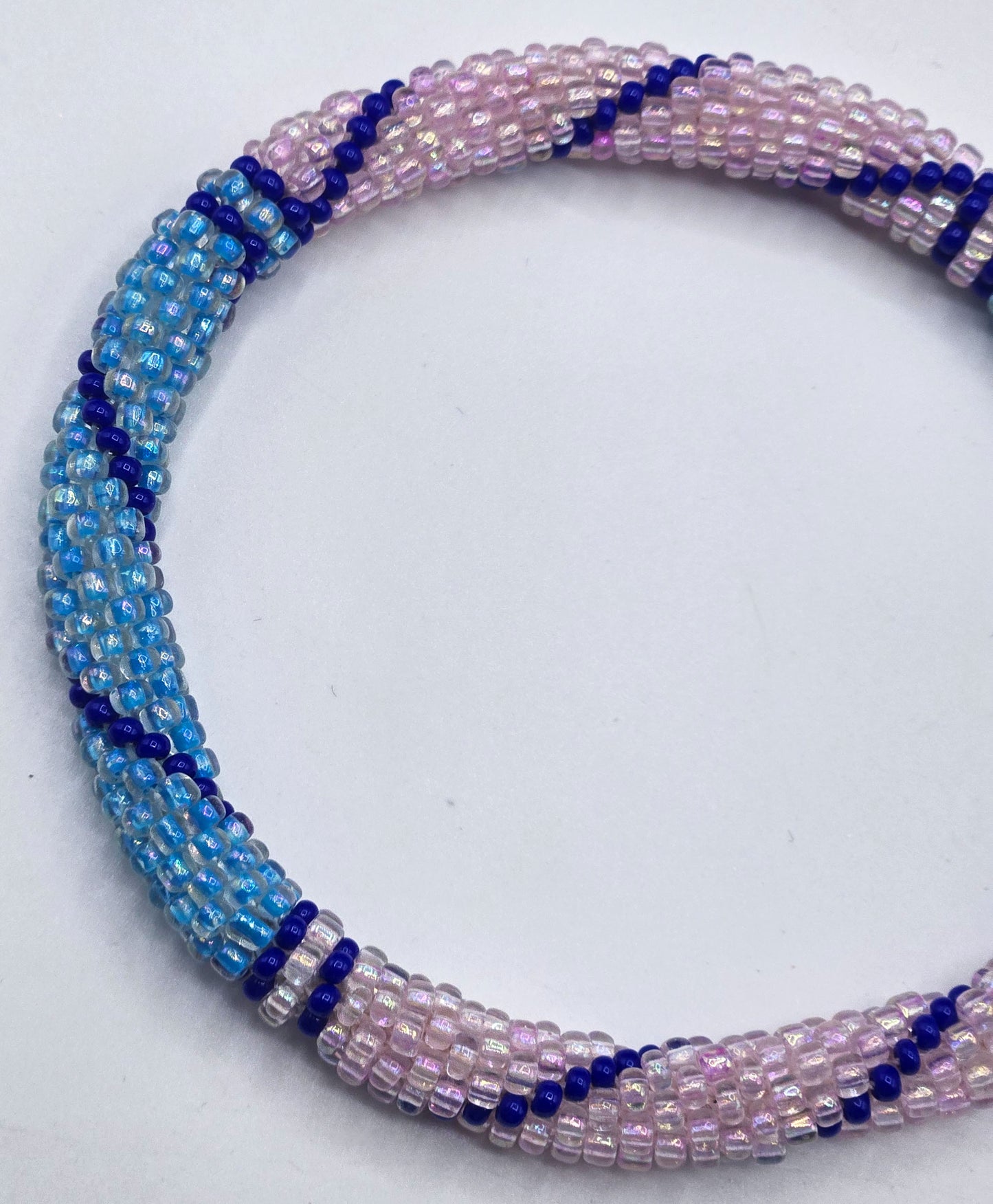 Boho Beaded Bracelets – Set of 2 Handmade Nepal Seed Bead Bangles | Women’s Fashion Jewelry