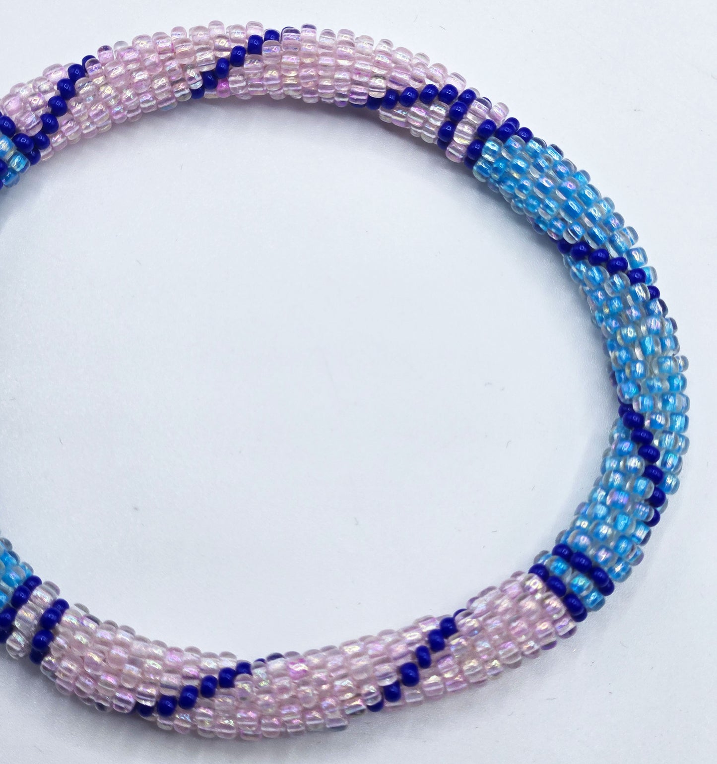 Boho Beaded Bracelets – Set of 2 Handmade Nepal Seed Bead Bangles | Women’s Fashion Jewelry