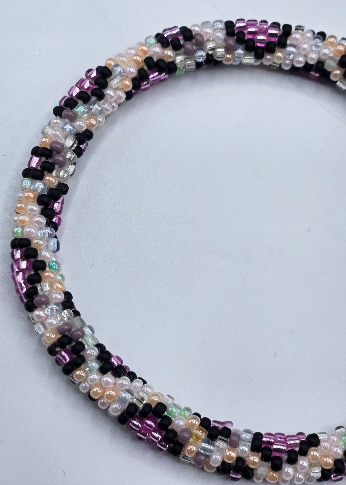 Boho Beaded Bracelets – Set of 2 Handmade Nepal Seed Bead Bangles | Women’s Fashion Jewelry