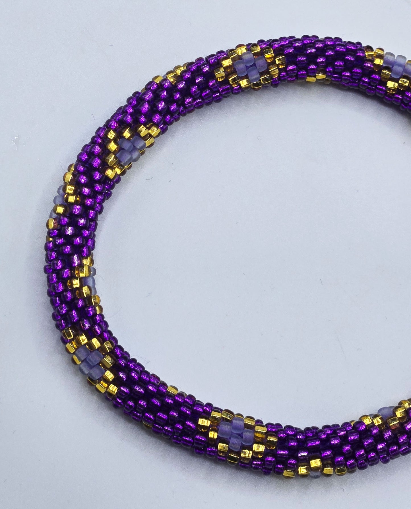 Boho Beaded Bracelets – Set of 2 Handmade Nepal Seed Bead Bangles | Women’s Fashion Jewelry