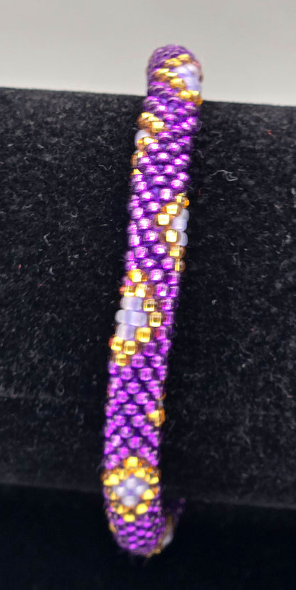 Boho Beaded Bracelets – Set of 2 Handmade Nepal Seed Bead Bangles | Women’s Fashion Jewelry