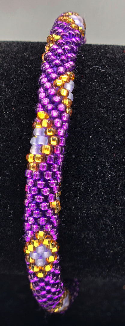 Boho Beaded Bracelets – Set of 2 Handmade Nepal Seed Bead Bangles | Women’s Fashion Jewelry