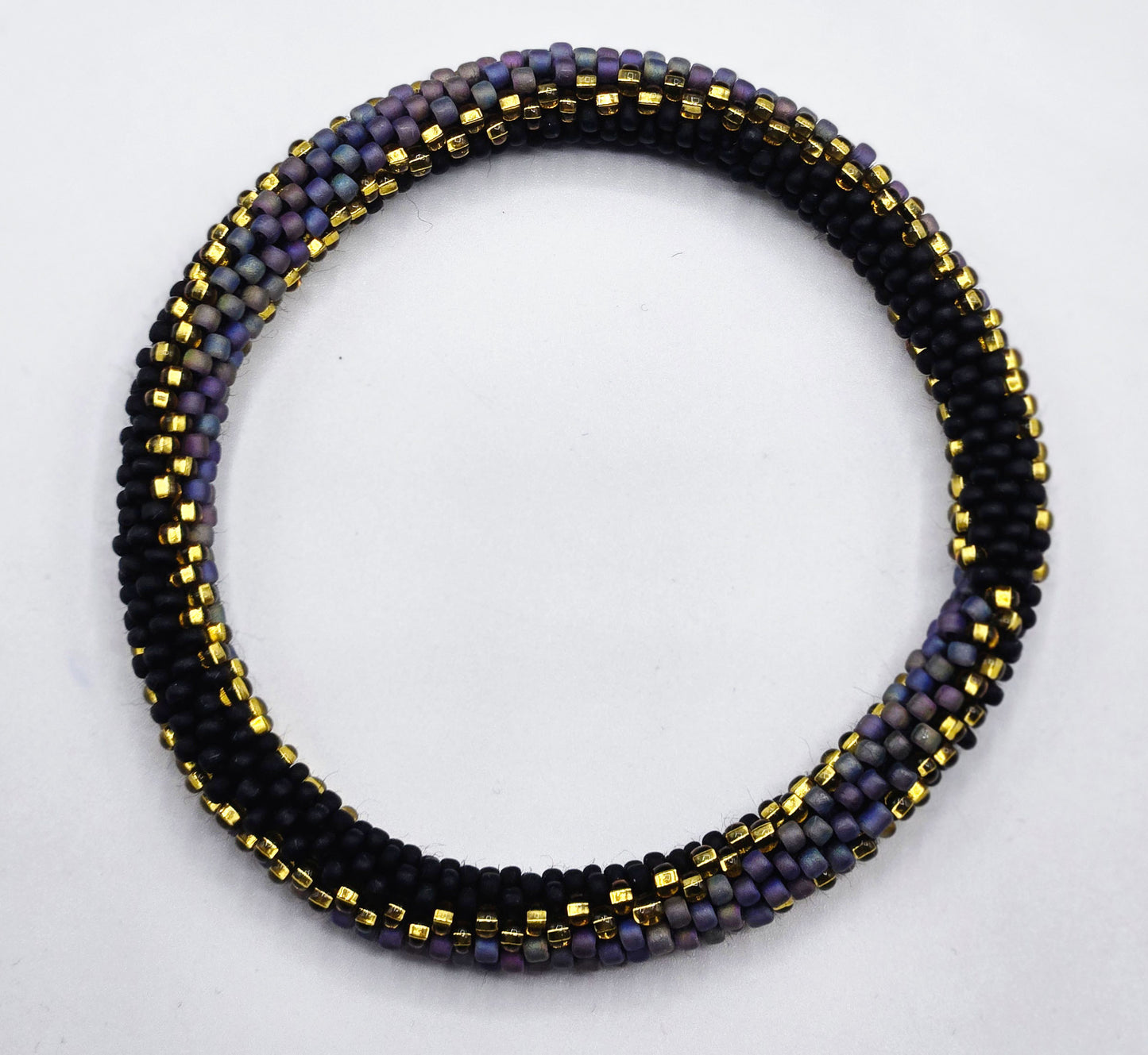 Boho Beaded Bracelets – Set of 2 Handmade Nepal Seed Bead Bangles | Women’s Fashion Jewelry