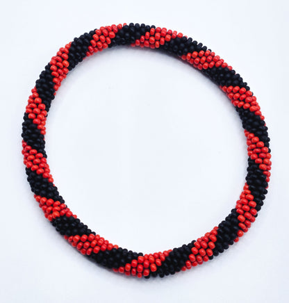 Boho Beaded Bracelets – Set of 2 Handmade Nepal Seed Bead Unisex Bracelets | Women’s Fashion Jewelry