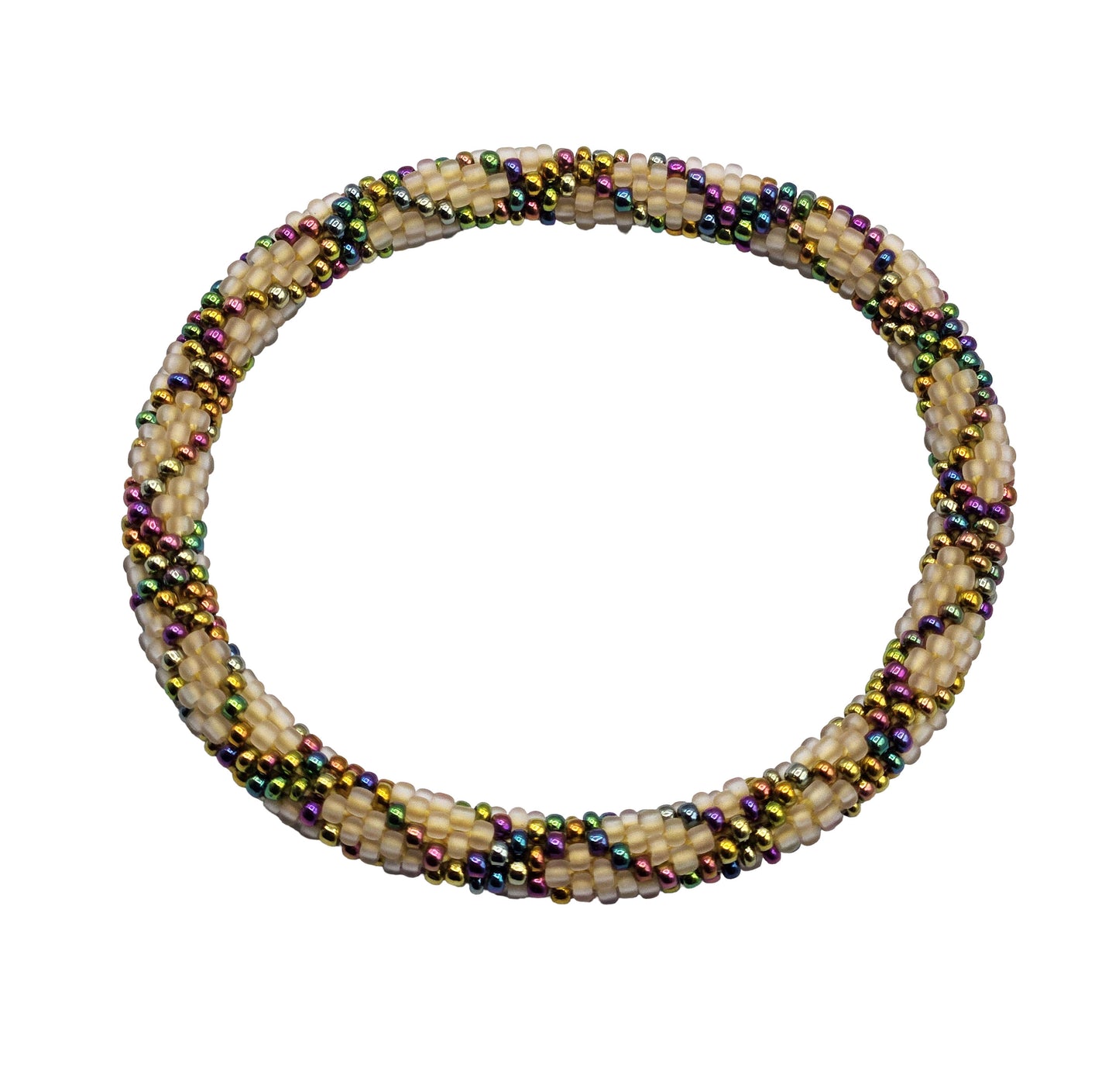 Boho Beaded Bracelets – Set of 2 Handmade Nepal Seed Bead Unisex Bracelets | Women’s Fashion Jewelry