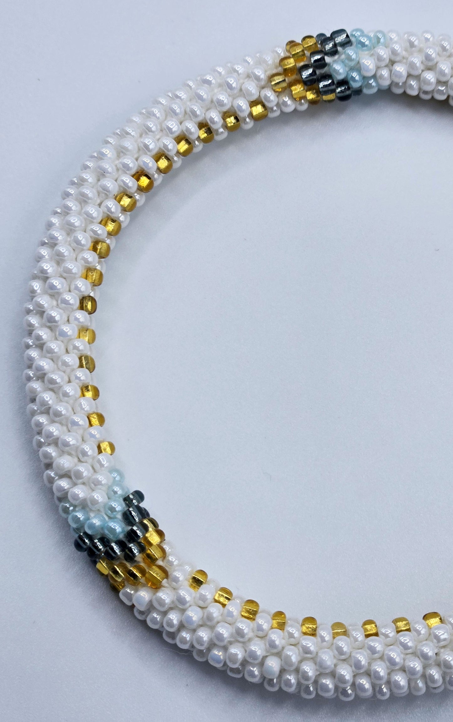 Boho Beaded Bracelets – Set of 2 Handmade Nepal Seed Bead Crochet Bracelets | Women’s Fashion Jewelry