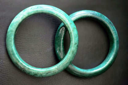 Handmade Onyx Marble GREEN Color Bangle Bracelet: Elegant Stone Jewelry