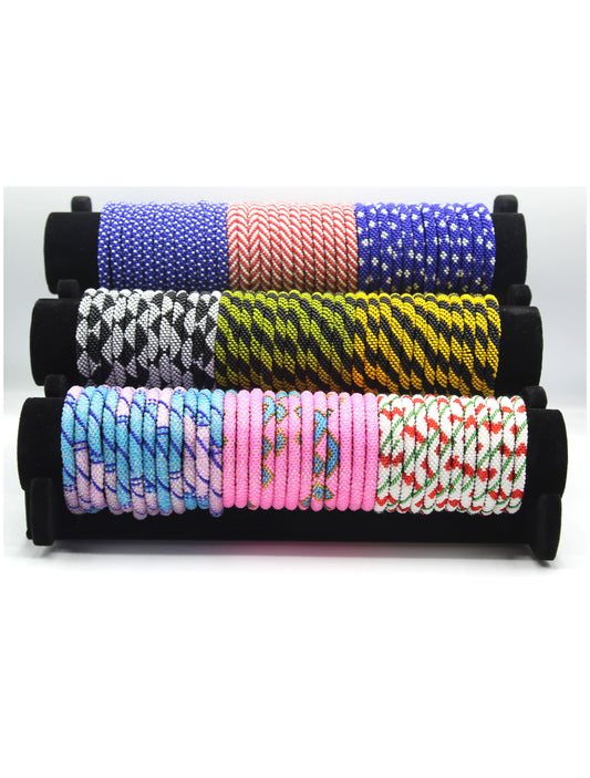 Wholesale 100 Pcs of Mix Design Boho Beaded Bracelets – Handmade Nepal Seed Bead Bangles | Women’s Fashion Jewelry | FREE Shipping