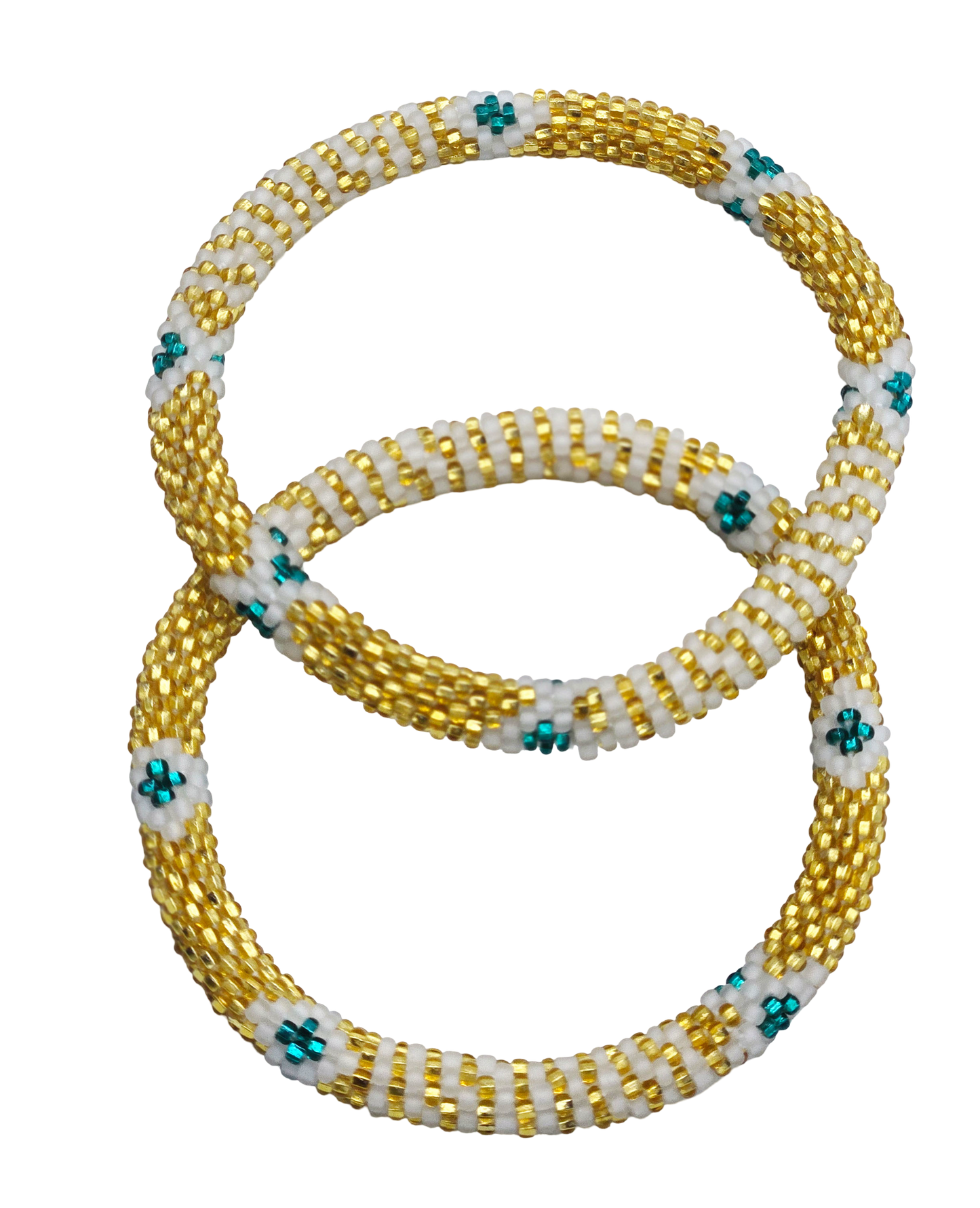 Boho Beaded Bracelets – Set of 2 Handmade Nepal Seed Bead Bracelets | Women’s Fashion Jewelry