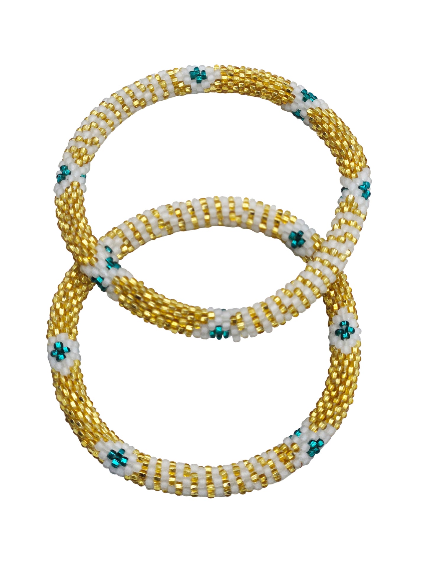 Boho Beaded Bracelets – Set of 2 Handmade Nepal Seed Bead Bracelets | Women’s Fashion Jewelry